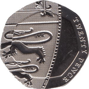 2021 20p TWENTY Pence Brilliant Uncirculated BU Coin Section of Shield - 20p BU - Cambridgeshire Coins