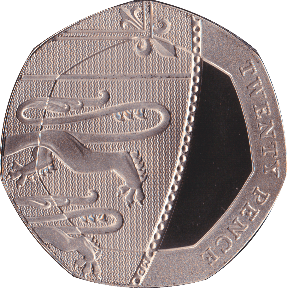 2021 20P TWENTY PENCE PROOF COIN SECTION OF SHIELD - 20p Proof - Cambridgeshire Coins