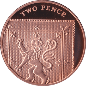 2021 2p TWO Pence Brilliant Uncirculated BU Coin Section of Shield - 2p BU - Cambridgeshire Coins
