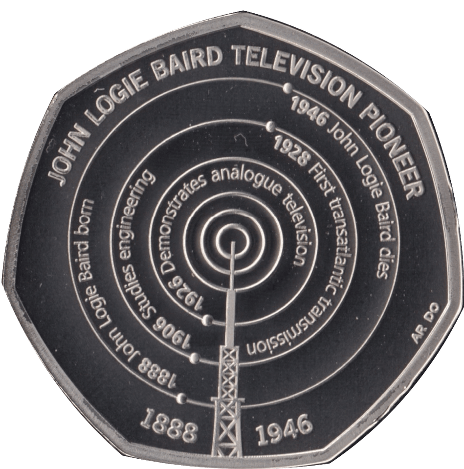 2021 50P FIFTY PENCE PROOF COIN JOHN LOGIE BAIRD - 50p Proof - Cambridgeshire Coins