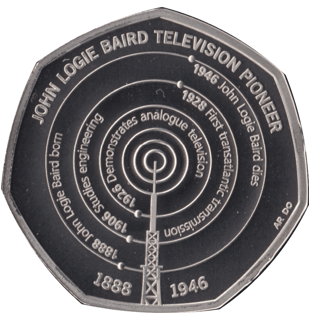 2021 50P FIFTY PENCE PROOF COIN JOHN LOGIE BAIRD - 50p Proof - Cambridgeshire Coins