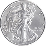 2021 AMERICAN EAGLE SILVER DOLLAR USA - SILVER WORLD COINS - Cambridgeshire Coins