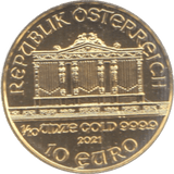 2021 AUSTRIA PHILHARMONIA GOLD 10 EURO - Gold World Coins - Cambridgeshire Coins