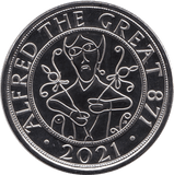 2021 BRILLIANT UNCIRCULATED £5 COIN ALFRED THE GREAT COIN BU - £5 BU - Cambridgeshire Coins