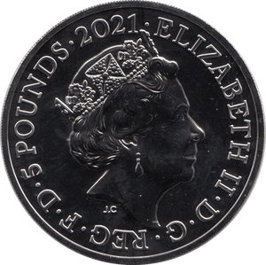 2021 BRILLIANT UNCIRCULATED £5 COIN ALICE IN WONDERLAND BU - £5 BU - Cambridgeshire Coins