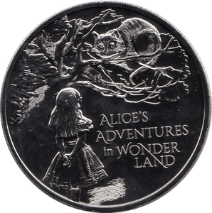 2021 BRILLIANT UNCIRCULATED £5 COIN ALICE IN WONDERLAND BU - £5 BU - Cambridgeshire Coins