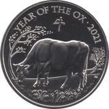 2021 BRILLIANT UNCIRCULATED £5 COIN YEAR OF THE OX BU - £5 BU - Cambridgeshire Coins