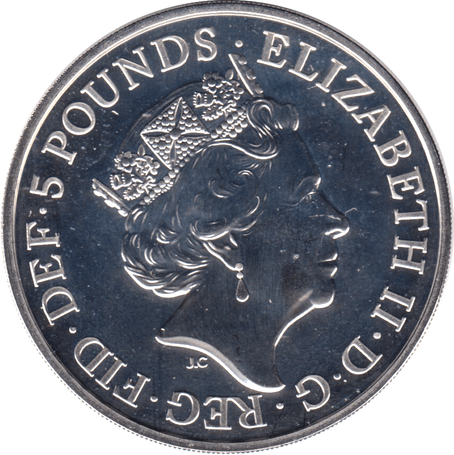 2021 BRILLIANT UNCIRCULATED £5 COIN YEAR OF THE OX LUNAR COIN BU - £5 BU - Cambridgeshire Coins