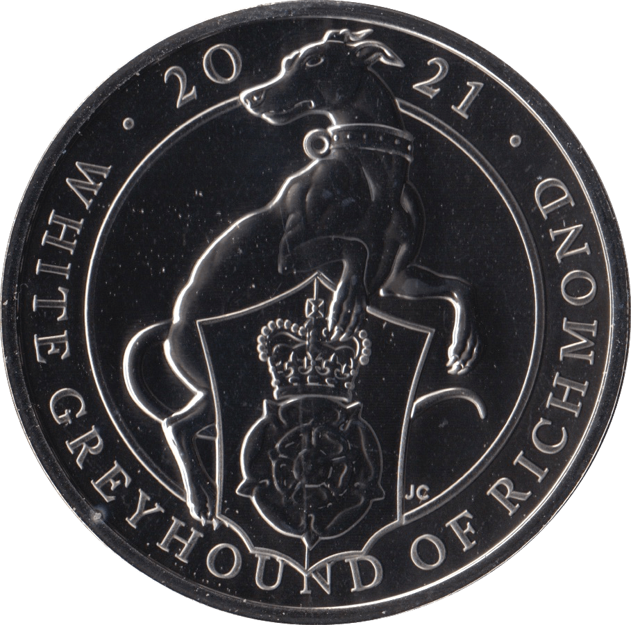 2021 BRILLIANT UNCIRCULATED £5 QUEENS BEASTS GREYHOUND OF RICHMOND BU - £5 BU - Cambridgeshire Coins