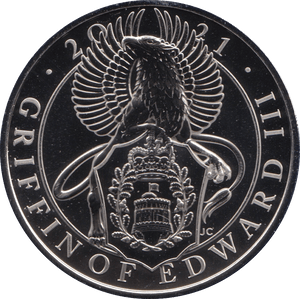 2021 BRILLIANT UNCIRCULATED £5 QUEENS BEASTS GRIFFIN OF EDWARD BU - £5 BU - Cambridgeshire Coins