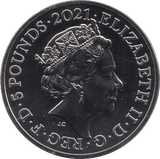 2021 BRILLIANT UNCIRCULATED £5 ROYAL ALBERT HALL BU - £5 BU - Cambridgeshire Coins