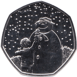 2021 BRILLIANT UNCIRCULATED 50P COIN THE SNOWMAN - 50p BU - Cambridgeshire Coins