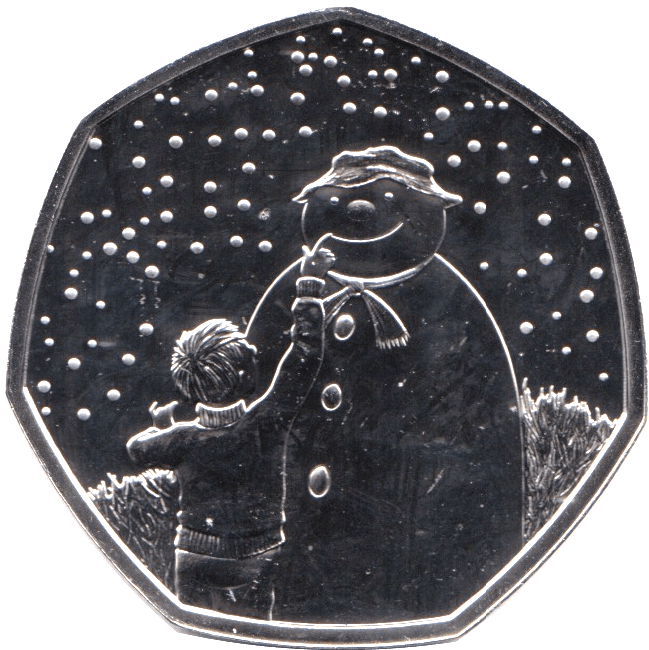 2021 BRILLIANT UNCIRCULATED 50P COIN THE SNOWMAN - 50p BU - Cambridgeshire Coins