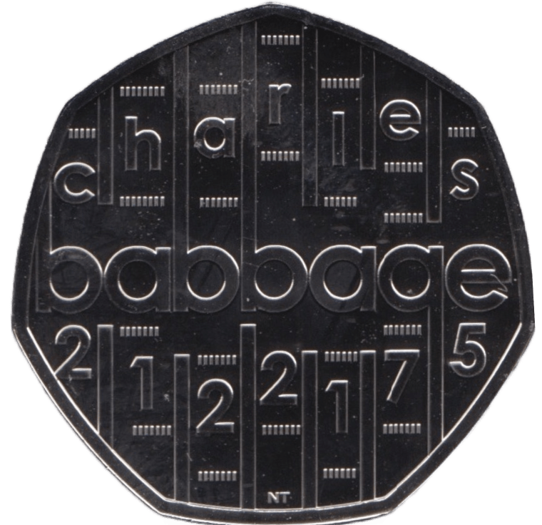 2021 FIFTY PENCE BRILLIANT UNCIRCULATED 50P CHARLES BABBAGE - 50p BU - Cambridgeshire Coins