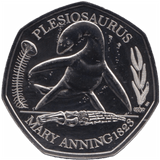 2021 FIFTY PENCE BRILLIANT UNCIRCULATED 50P PLESIOSAURUS MARY ANNING - 50p BU - Cambridgeshire Coins