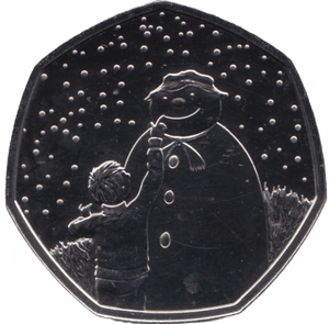 2021 FIFTY PENCE BRILLIANT UNCIRCULATED 50P SNOWMAN - 50p BU - Cambridgeshire Coins