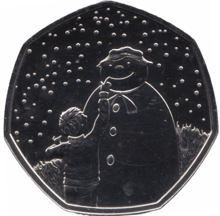 2021 FIFTY PENCE BRILLIANT UNCIRCULATED 50P SNOWMAN - 50p BU - Cambridgeshire Coins