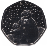 2021 FIFTY PENCE BRILLIANT UNCIRCULATED 50P SNOWMAN - 50p BU - Cambridgeshire Coins