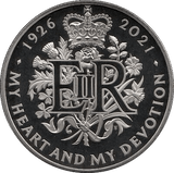 2021 FIVE POUND £5 PROOF COIN PROOF QUEEN 95TH BIRTHDAY MY HEART AND DEVOTION - £5 Proof - Cambridgeshire Coins