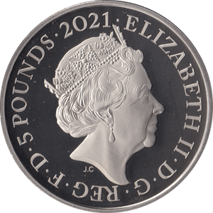 2021 FIVE POUND £5 PROOF COIN PROOF QUEEN 95TH BIRTHDAY MY HEART AND DEVOTION - £5 Proof - Cambridgeshire Coins