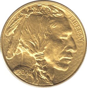 2021 GOLD 50 DOLLAR ONE OUNCE INDIAN HEAD BUFFALO USA - Gold World Coins - Cambridgeshire Coins