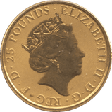2021 GOLD BU £25 1/4 OUNCE BRITANNIA GREY HOUND OF RICHMOND - GOLD BRITANNIAS - Cambridgeshire Coins