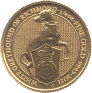 2021 GOLD QUARTER OUNCE - GOLD BRITANNIAS - Cambridgeshire Coins