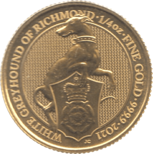 2021 GOLD QUARTER OUNCE - GOLD BRITANNIAS - Cambridgeshire Coins