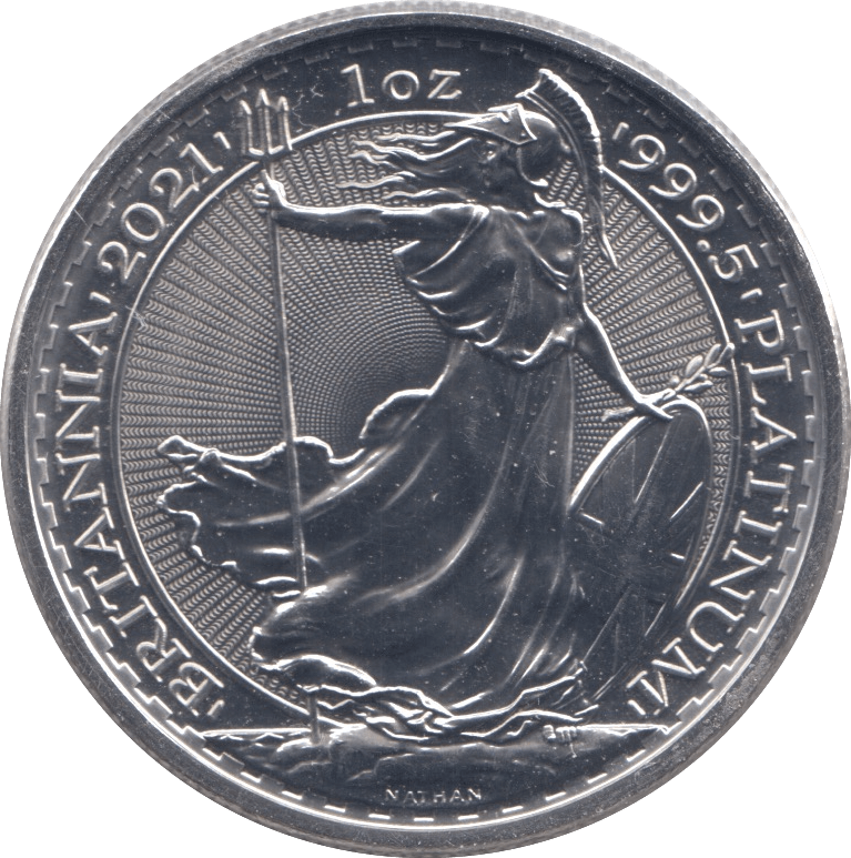 2021 PLATINUM 1OZ £100 BRITANNIA - Platinum Coins - Cambridgeshire Coins