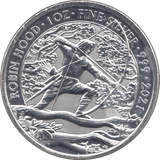 2021 ROBIN HOOD 1 OZ FINE SILVER BRITANNIA TWO POUNDS - SILVER WORLD COINS - Cambridgeshire Coins