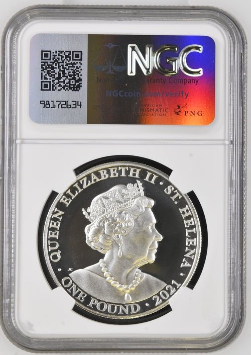 2021 SILVER PROOF ST.HELENA S£1 Truth ( NGC ) PF69 ULTRA CAMEO - NGC SILVER COINS - Cambridgeshire Coins