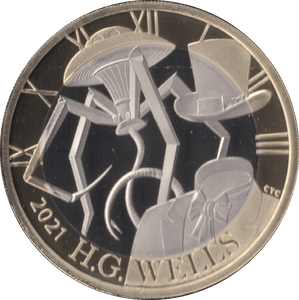 2021 TWO POUND £2 PROOF COIN COIN H.G WELLS - £2 Proof - Cambridgeshire Coins