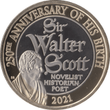 2021 TWO POUND £2 PROOF COIN COIN SIR WALTER SCOTT - £2 Proof - Cambridgeshire Coins
