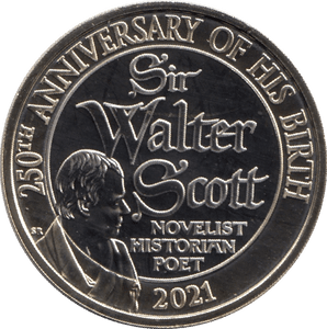2021 TWO POUND £2 SIR WALTER SCOTT BRILLIANT UNCIRCULATED BU - £2 BU - Cambridgeshire Coins