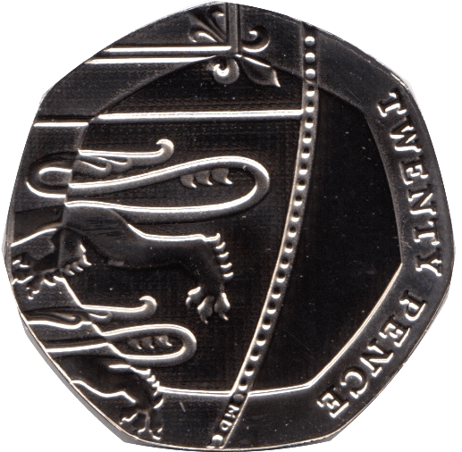 2022 20P TWENTY PENCE BRILLIANT UNCIRCULATED BU COIN SECTION OF SHIELD - 20p BU - Cambridgeshire Coins