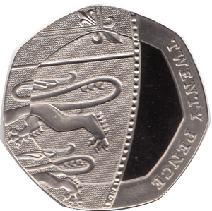 2022 20P TWENTY PENCE PROOF COIN SECTION OF SHIELD - 20p Proof - Cambridgeshire Coins