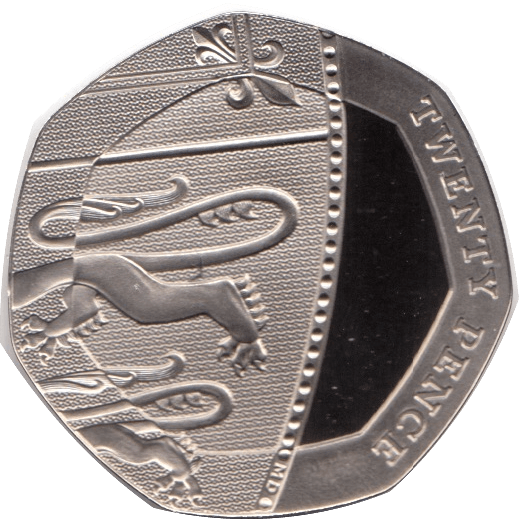 2022 20P TWENTY PENCE PROOF COIN SECTION OF SHIELD - 20p Proof - Cambridgeshire Coins