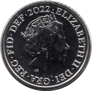 2022 5P FIVE PENCE BRILLIANT UNCIRCULATED BU COIN SECTION OF SHIELD - 5p BU - Cambridgeshire Coins