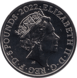 2022 BRILLIANT UNCIRCULATED £5 QUEEN ELIZABETH CHARITY AND PATRONAGE BU - £5 BU - Cambridgeshire Coins