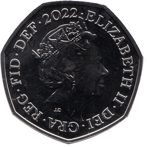 2022 FIFTY PENCE 50P BRILLIANT UNCIRCULATED 50P SECTION OF SHIELD BU - 50p BU - Cambridgeshire Coins