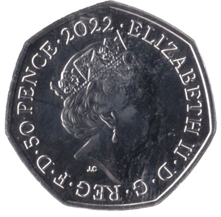 2022 FIFTY PENCE 50P BRILLIANT UNCIRCULATED BBC BU - 50p BU - Cambridgeshire Coins