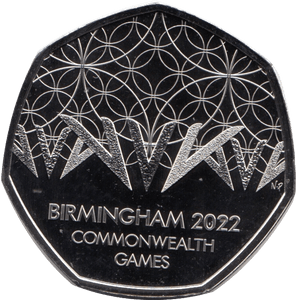 2022 FIFTY PENCE BRILLIANT UNCIRCULATED 50P BIRMINGHAM COMMONWEALTH GAMES - 50p BU - Cambridgeshire Coins