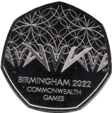 2022 FIFTY PENCE BRILLIANT UNCIRCULATED 50P BIRMINGHAM COMMONWEALTH GAMES - 50p BU - Cambridgeshire Coins