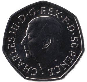 2022 FIFTY PENCE BRILLIANT UNCIRCULATED 50P CHARLES III - 50p BU - Cambridgeshire Coins