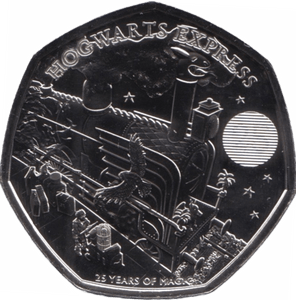 2022 FIFTY PENCE BRILLIANT UNCIRCULATED 50P HARRY POTTER HOGWARTS EXPRESS - 50p BU - Cambridgeshire Coins