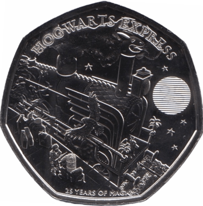 2022 FIFTY PENCE BRILLIANT UNCIRCULATED 50P HARRY POTTER HOGWARTS EXPRESS - 50p BU - Cambridgeshire Coins