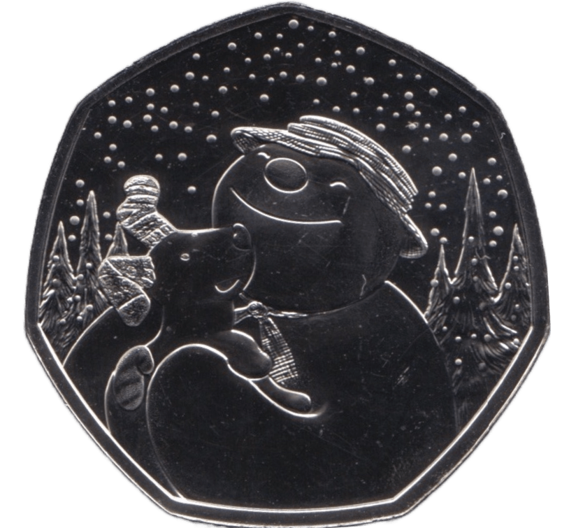 2022 FIFTY PENCE BRILLIANT UNCIRCULATED 50P SNOWMAN AND SNOWDOG - 50p BU - Cambridgeshire Coins