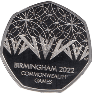 2022 FIFTY PENCE PROOF 50P BIRMINGHAM COMMONWEALTH GAMES - 50p Proof - Cambridgeshire Coins