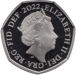 2022 FIFTY PENCE PROOF 50P SHIELD - 50p Proof - Cambridgeshire Coins