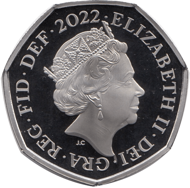 2022 FIFTY PENCE PROOF 50P SHIELD - 50p Proof - Cambridgeshire Coins